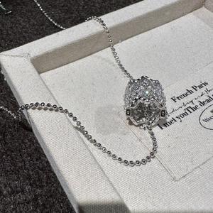 S925 Pure Silver Micro-Inlaid Crystal Pendant <b>Necklace</b> Colorful Treasure Sweet Square Sugar <b>Pink</b> Diamond Lucky Girlish <b>Necklace</b> - Product Image 4