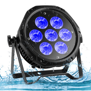 Ip33 ngoài trời dẫn mệnh có thể mini 7pcs RGBW 4in1 DMX máy giặt uplights không thấm nước sự kiện sân khấu dẫn mệnh ánh sáng - Product Image 6
