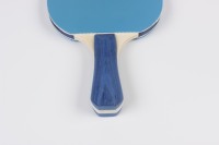 Raquette de tennis de table en bois pur certifiée FSC, 5 plis, caoutchouc vert, qualité certifiée