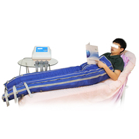 Appareil de pressothérapie professionnel pour drainage lymphatique, massage par compression d'air avec 24 chambres d'air pour usage commercial