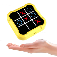 Jeux de voyage portables, jeu de tic-tac-toe portable, plateau électronique multifonctionnel en plastique, jouet pour les enfants de 8 à 13 ans