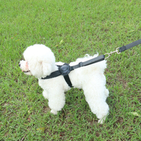 Set Harnesses dan Tali Anjing Kucing Anti-Tersedak Moonking, Anti-Lepas, Buka Satu Klik, Mudah Digunakan, Ukuran Sedang
