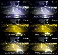 Kit de conversion de phares LED GPNE GS50X, accessoires de voiture, éclairage extérieur automobile, lentille de projecteur bi-LED tricolore de 3 pouces pour voiture