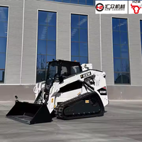 Chargeuse compacte sur chenilles de 1,5 tonne, moteur Euro5 et EPA4, pour travaux de construction et agricoles, fournie directement par l'usine.