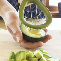 Kingwise Multifunctionele Keuken Creatieve Fruit- en Groente Snijder/Schiller/Hakker van RVS met PP Handvat (3-in-1)
