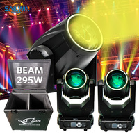 Stock Espagne Lyre Beam295 DJ Scène Sharpy 295W 14R Projecteur Beam à Tête Mobile Avec Flight Case Prisme Double Facettes 48+8