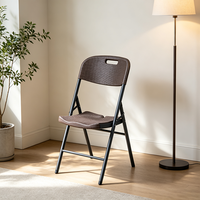 Chaise pliante en plastique portable, chaise pliable pour extérieur, jardin, fête, événement, conférence, usage domestique