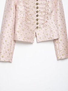 UNIZERA Damen Frühherbst 2026 Neuerscheinung: Neuer Chinesischer Stil Langärmeliger Stehkragen Bedruckter Slim Fit Kurzer <span class=keywords><strong>Blazer</strong></span> 468015 - Product Image 4
