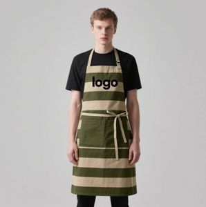 Tablier de cuisine imprimé promotionnel de broderie de LOGO personnalisé de polyester de couleur différente - Product Image 6