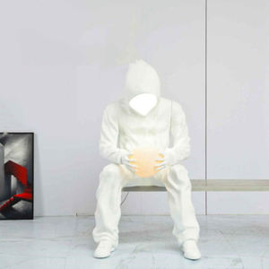 Felpa con cappuccio <span class=keywords><strong>faro</strong></span> senza volto ragazzo scultura <span class=keywords><strong>lampada</strong></span> <span class=keywords><strong>da</strong></span> pavimento luminosa con cappuccio <span class=keywords><strong>da</strong></span> Bar decorazione centro commerciale sala casco - Product Image 6