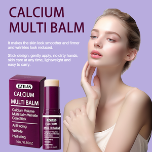 Stick Baume Multi-Usages au Collagène, <span class=keywords><strong>Beurre</strong></span> de Karité <span class=keywords><strong>et</strong></span> Calcium pour Visage <span class=keywords><strong>et</strong></span> Lèvres – Hydratant, Anti-Rides, Apaisant les Rougeurs, Niacinamide - Product Image 2