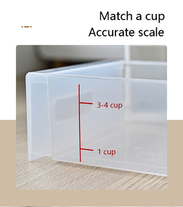 Organiseur <span class=keywords><strong>de</strong></span> rangement <span class=keywords><strong>de</strong></span> <span class=keywords><strong>cuisine</strong></span> en plastique à 6 compartiments rotatifs avec couvercle-distributeur pour aliments secs et riz - Product Image 3