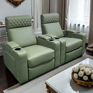 Sofá de cine en casa de estilo simple de lujo, sillón individual, sala de estar tumbado viendo la televisión, películas, cómodo estiramiento eléctrico - Product Image 4