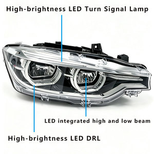 ไฟหน้าแบบ Full-LED รุ่นปรับปรุง, ไฟ DRL สองสี, ติดตั้งง่ายแบบ Plug-and-Play, สำหรับ BMW ซีรีส์ 3 รุ่น F30 F35 ปี 2013-2015 - Product Image 3