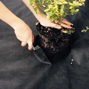 Thoáng khí nông nghiệp không dệt vải <span class=keywords><strong>PP</strong></span> không dệt mulch & Weed Mat thoáng khí Fleece Bìa cắt-to-kích THƯỚC VẼ nhựa đúc - Product Image 1