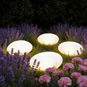 Lumière solaire d'extérieur pour chemin/mur/clôture, éclairage paysager, galets décoratifs, pierres lumineuses, lumière LED en forme de roche - Product Image 3