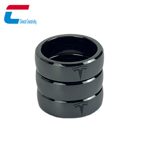 Llavero de coche con anillo de cerámica inteligente RFID para <span class=keywords><strong>Tesla</strong></span> Model 3/Y, tarjeta de repuesto - Product Image 5