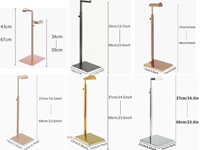 Support de sac à main en métal populaire pour table, présentoir de sac à main avec finition mate pour les magasins