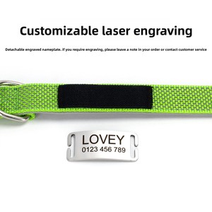 <span class=keywords><strong>Collier</strong></span> <span class=keywords><strong>pour</strong></span> <span class=keywords><strong>chien</strong></span> en nylon réfléchissant <span class=keywords><strong>avec</strong></span> gravure, motif étoile, doublure douce multicolore et boucle colorée - Product Image 3