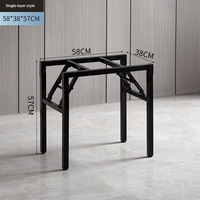 Cadre de table de conférence pliable en métal, simple à assembler, peu encombrant, très résistant, idéal pour la formation