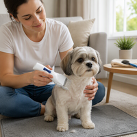 Tondeuse à poils pour animaux sans fil, écologique, étanche, avec batterie intégrée, légère, portable, pour le toilettage des animaux, coupe-poils en plastique