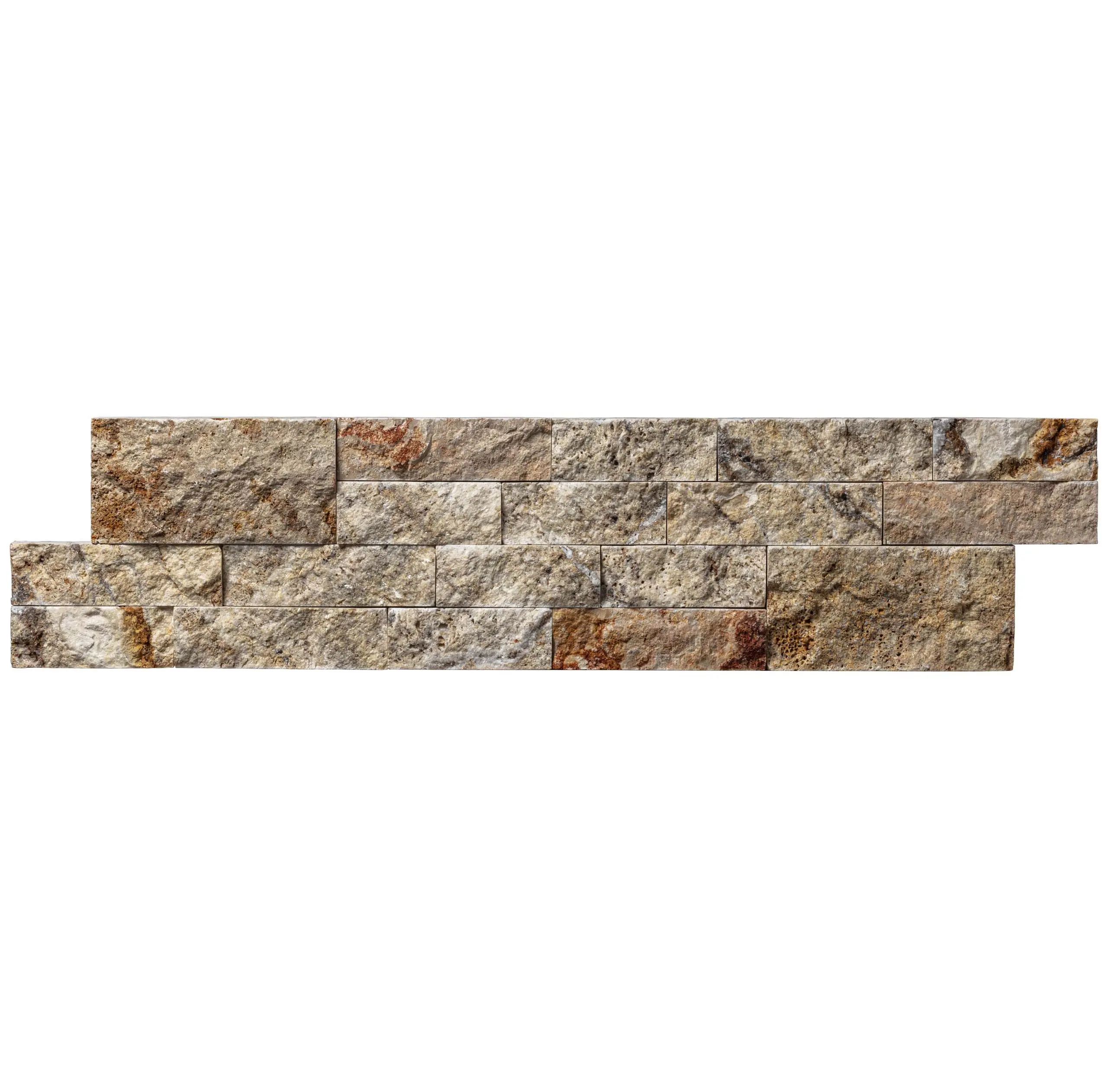 Autumn Scabos Travertine Split Face Ledger Panel For Wall Fireplace Decorative Home Decor Luxury Design Custom Size Wholesale