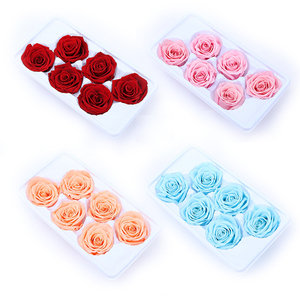 BX-3 wholesale flowers rose eternal in box flower heads real touch forever long lasting decorative flowers preserved rose roses