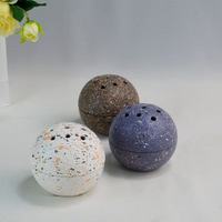 Encensoir en céramique en forme de boule du Moyen-Orient pour charbon de Bakhoor, yoga, aromathérapie, décoration intérieure