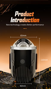 Faro antiniebla con lente de proyector Bi Led de 2 pulgadas de salida de fábrica con luz antiniebla Led automotriz de 80W 6000K - Product Image 6