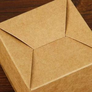 Boîtes en papier kraft pliables personnalisables avec couvercles à charnières pour l'emballage de cadeaux de gâteaux et de confiseries - Product Image 3