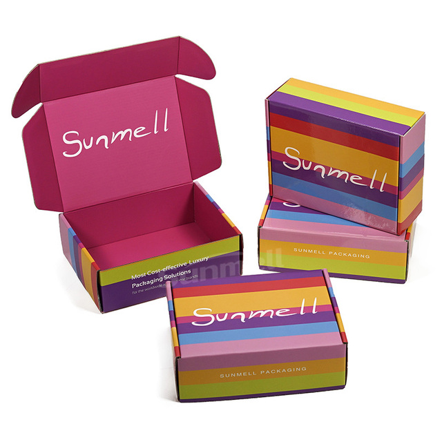 Custom Color Printed Beauty Subscription Shipping Box Cosmetic Set Skincare Coloured Mailer Box Corrugated Carton Box