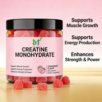 Créatine monohydrate OEM 90 gummies, favorise la croissance musculaire, soutient la production d'énergie