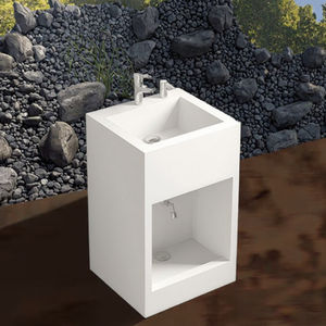Nouveau design moderne, lavabo Wudu sur piétement en pierre frittée pour mosquée, lavabo de lavage des pieds pour la prière, robinet inclus, drain pour salle de bain d'hôtel - Product Image 3