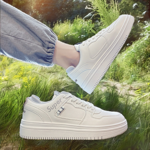 Fashionable Custom Logo Men's Summer Lightweight Mesh Lining Breathable PU <b>Upper</b> Fashion Trend Running <b>Shoes</b> Board <b>Shoes</b> Trendy - Product Image 2