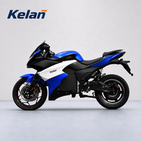 Nouvelle Moto Électrique Sportive V6 2025 de 2000W 72V Personnalisée en Usine, Scooter Électrique de Course à Grande Vitesse avec Batterie au Lithium