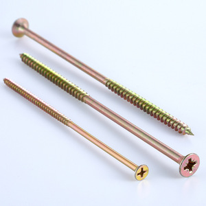 Tornillos <span class=keywords><strong>de</strong></span> <span class=keywords><strong>madera</strong></span> autorroscantes <span class=keywords><strong>de</strong></span> acero al carbono <span class=keywords><strong>de</strong></span> zinc extralargos métricos producidos en fábrica, cabeza avellanada cruzada, vástago en espiral, <span class=keywords><strong>cola</strong></span> puntiaguda - Product Image 5