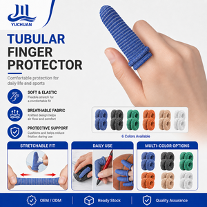 <span class=keywords><strong>Bandage</strong></span> <span class=keywords><strong>tubulaire</strong></span> pour doigts en coton et élasthanne, protège-doigts respirant, enveloppe élastique, support de protection pour doigts pour le sport - Product Image 1