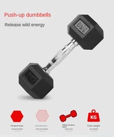 Fitness Néoprène Poids Gym Fixe Caoutchouc Enduit Hex Haltère Extrait Mots-clés Haltères