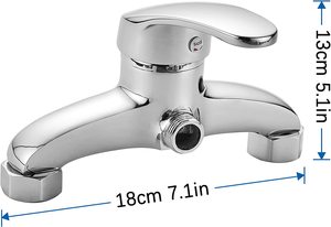 Thiết kế hiện đại gương-hiệu ứng <span class=keywords><strong>Chrome</strong></span>-plated Brass phòng tắm vòi nước <span class=keywords><strong>Chrome</strong></span> mạ bồn tắm và vòi hoa sen vòi cho Bath & Shower sử dụng - Product Image 2