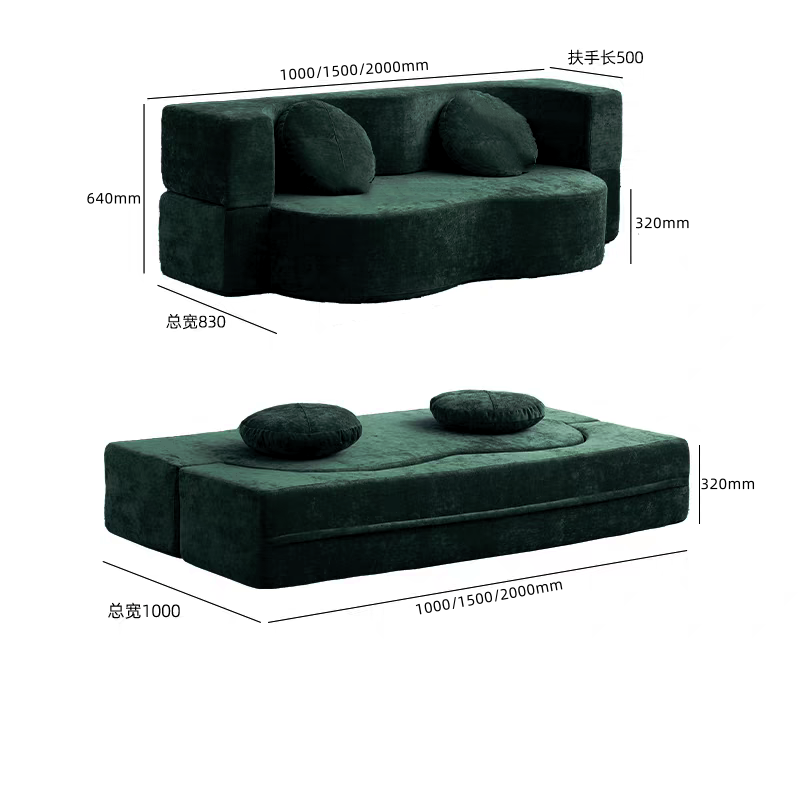 Tissu tissé vert foncé-éponge haute densité