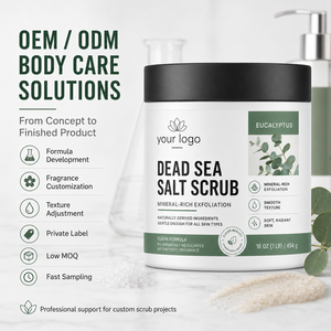 Soin corporel professionnel pour améliorer la peau terne et rugueuse, éliminer les imperfections, exfolier, convient à tous les types de peau, gommage corporel à l'eucalyptus et au sel de la mer Morte - Product Image 2