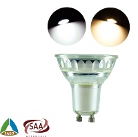 Douille en verre GU10 5W 7W AC220-265V pour spots, projecteurs, rails lumineux, appliques murales, non dimmable pour plafonniers