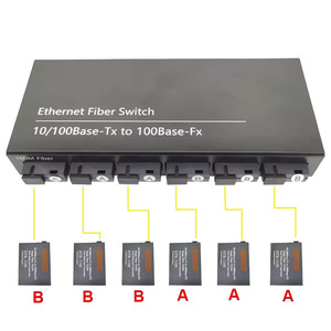 INFICOMO RD-FE602 10/100Mbps Hızlı Ethernet Anahtarı 80KM Fiber Optik Medya Dönüştürücü Tek Modlu 2*RJ45 6*SC 6 Portlu - Product Image 1