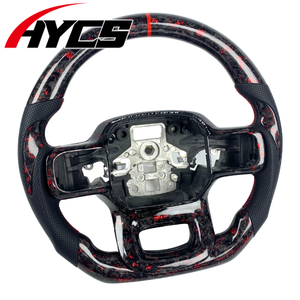 Volant <span class=keywords><strong>sport</strong></span> personnalisé en fibre de carbone pour <span class=keywords><strong>Ford</strong></span> Raptor <span class=keywords><strong>F</strong></span>-<span class=keywords><strong>150</strong></span> F150 <span class=keywords><strong>XLT</strong></span> F250 2024, accessoires intérieurs de voiture, mise à niveau, style racing - Product Image 3