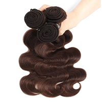 Vente chaude usine : Extensions de cheveux vierges brésiliens non traités, tissage double trame, ondulations naturelles, mèches de cheveux humains pour femmes