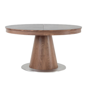 Italian Minimalist Extendable Oval Dining <b>Table</b> With Telescopic Design For Small Apartments And Home Use - Product Image 5