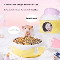 Kit de refroidissement d'été pour hamster Série Ice Cream Hamster Nid en céramique
