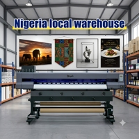 Impresora de Inyección de Tinta Eco Solvente Yinghe de 1.9m, Máquina de Impresión de Pancartas Flexibles para Publicidad Interior y Exterior, Disponible en Nigeria