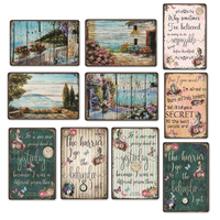 Letreros Metálicos Pintados Vintage para Decoración del Hogar - Estilo Retro Cola con Diseño Personalizado, Impresión Digital y Acabado Oxidado