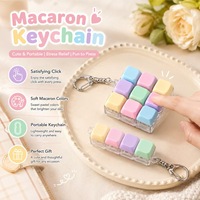 Precio de fábrica: Llavero mecánico LED con tecla de teclado, fidget clicker, juguete antiestrés y de descompresión VK